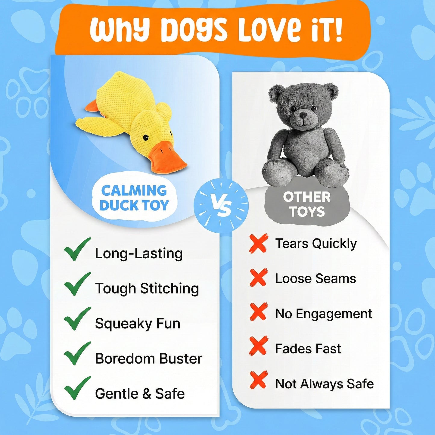 Calming Duck Toy | Durable Dog Enrichment Toy with Engaging Features for Mental Stimulation 5
