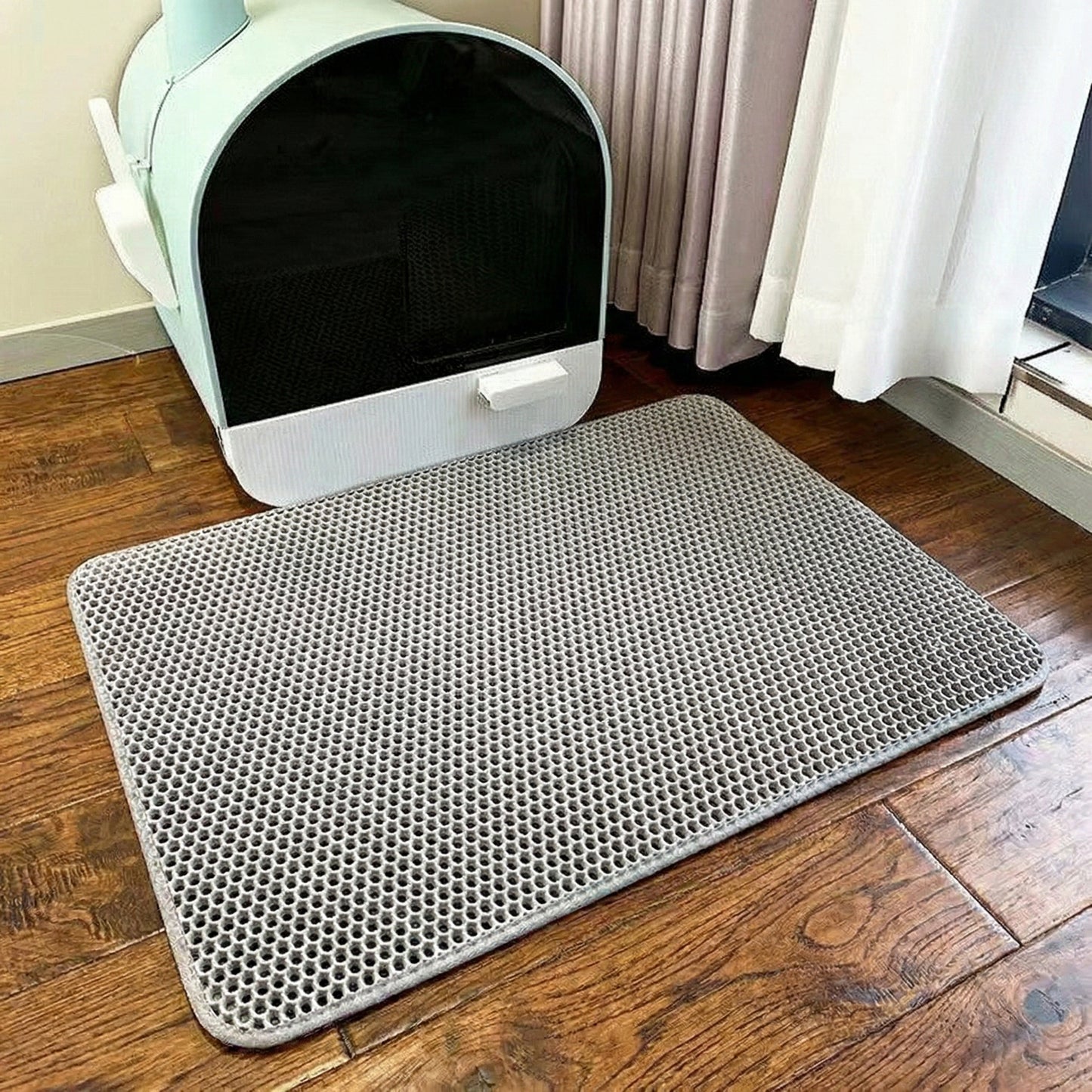 CleanPaws | Cat Litter Mat with Non-Slip & Waterproof Design ? Easy to Clean for Tidy Floors 3