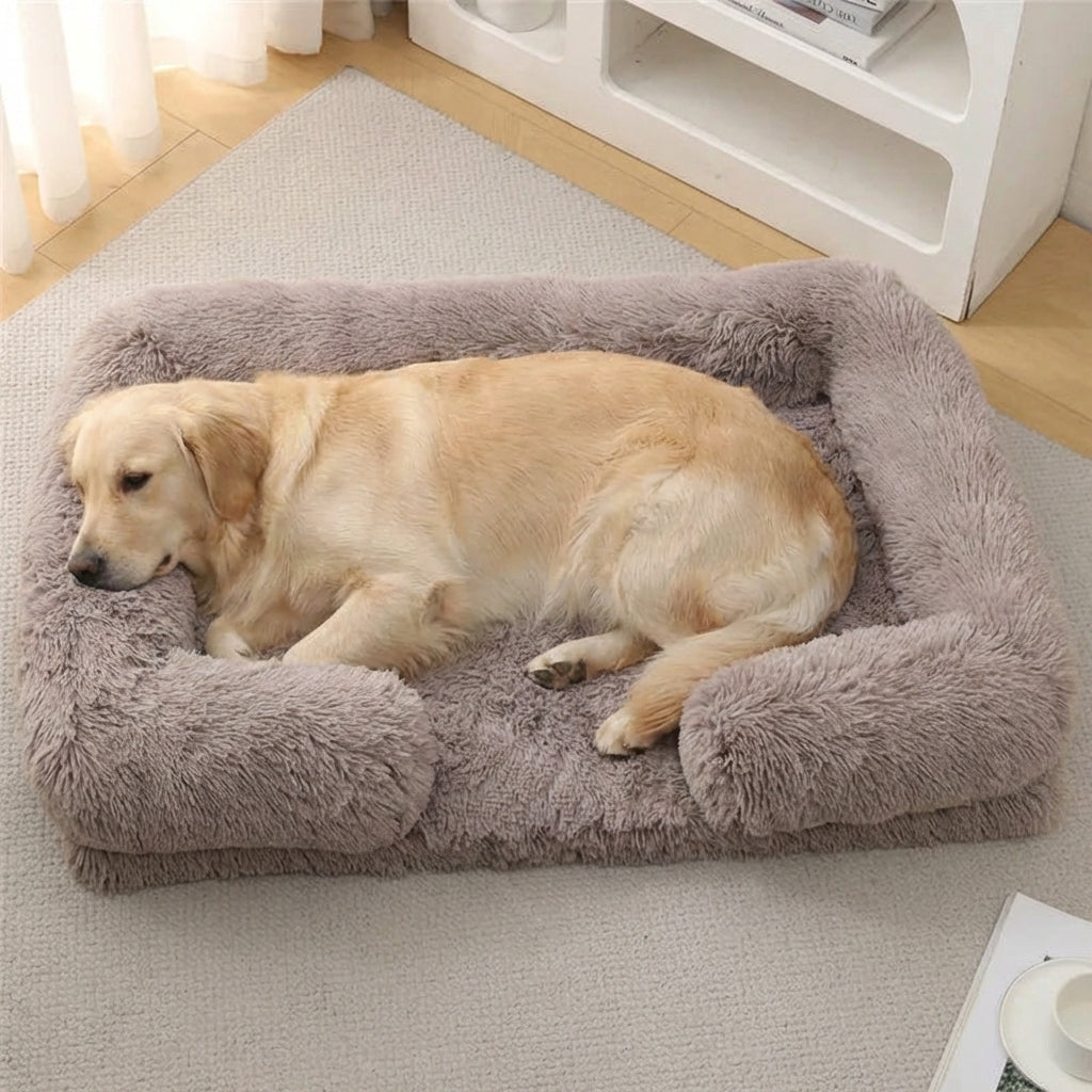 Calming Dog Bed Sofa | Large Dog Bed with Plush Materials ? Supportive Design for Ultimate Relaxation 0