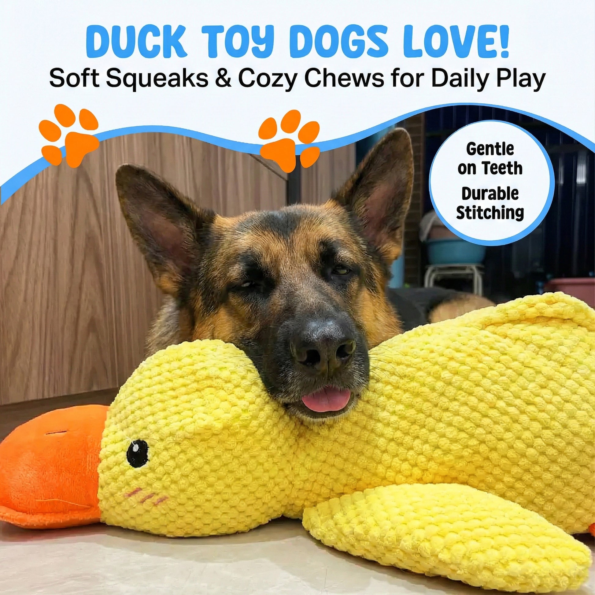 Calming Duck Toy | Durable Dog Enrichment Toy with Engaging Features for Mental Stimulation 3