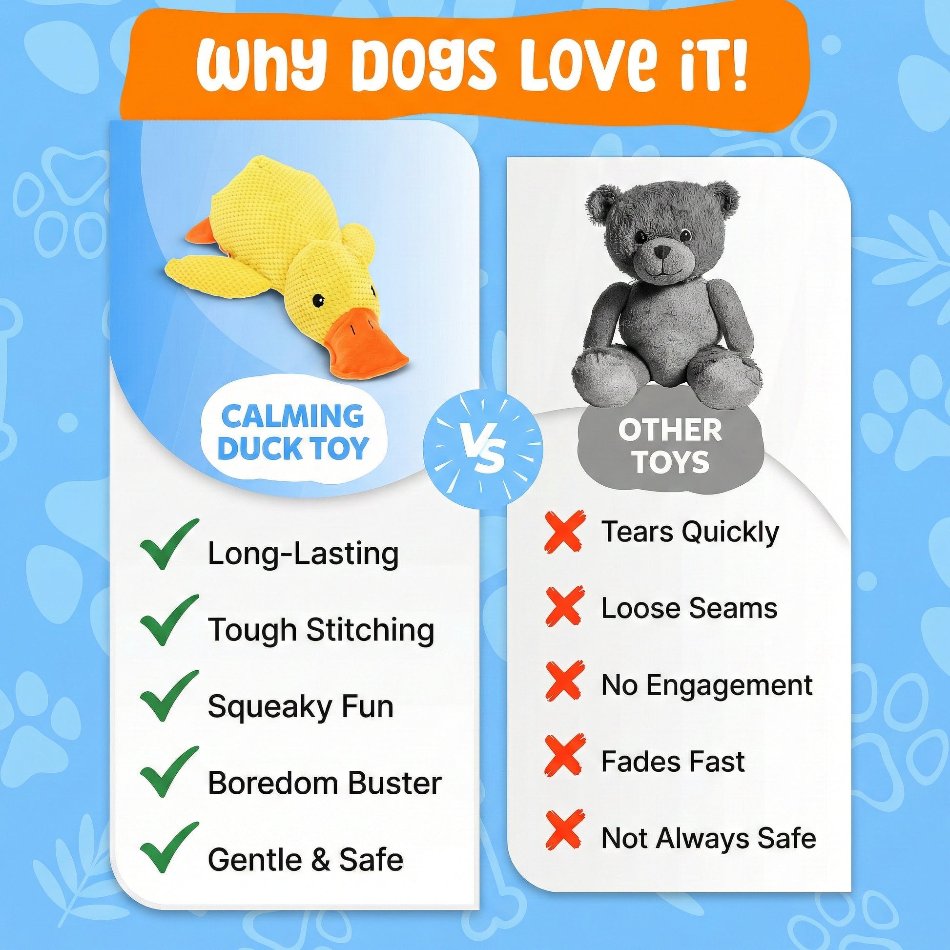 Calming Duck Toy | Durable Dog Enrichment Toy with Engaging Features for Mental Stimulation 5