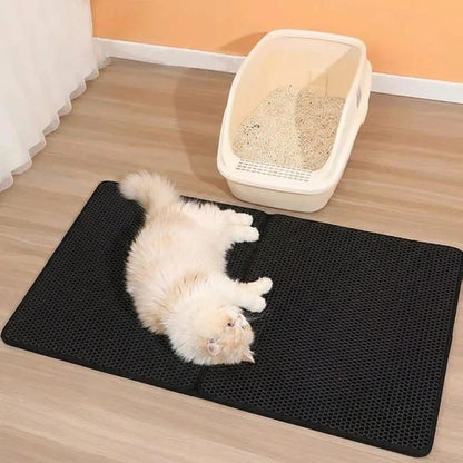 CleanPaws | Cat Litter Mat with Non-Slip & Waterproof Design ? Easy to Clean for Tidy Floors 0