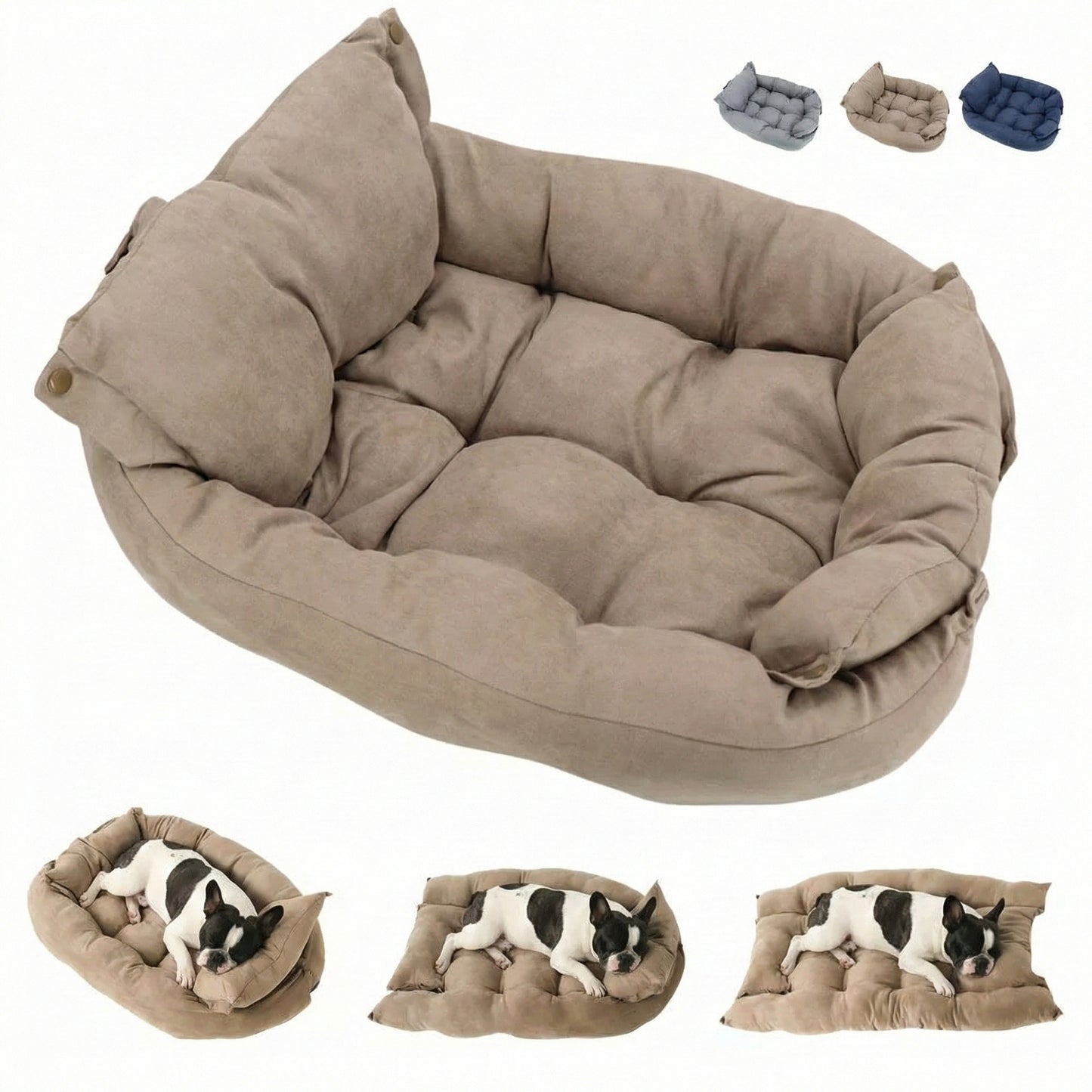 Comfort Haven | Dog Bed with Soft Cotton Material & Stylish Design for Cozy Pets 2
