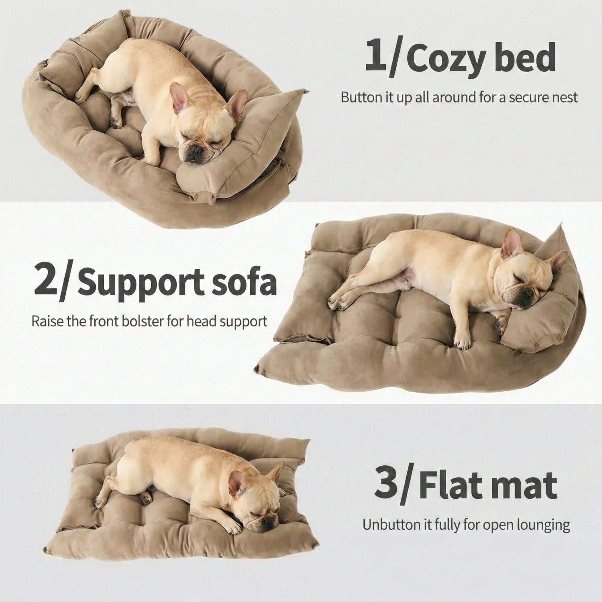 Comfort Haven | Dog Bed with Soft Cotton Material & Stylish Design for Cozy Pets 5