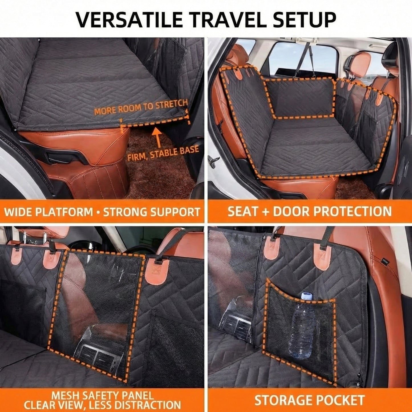 Comfort Pet | Car Seat Extender for Dogs with Memory Foam & Waterproof Design ? Safe Travel Solution for Your Furry Friend 3