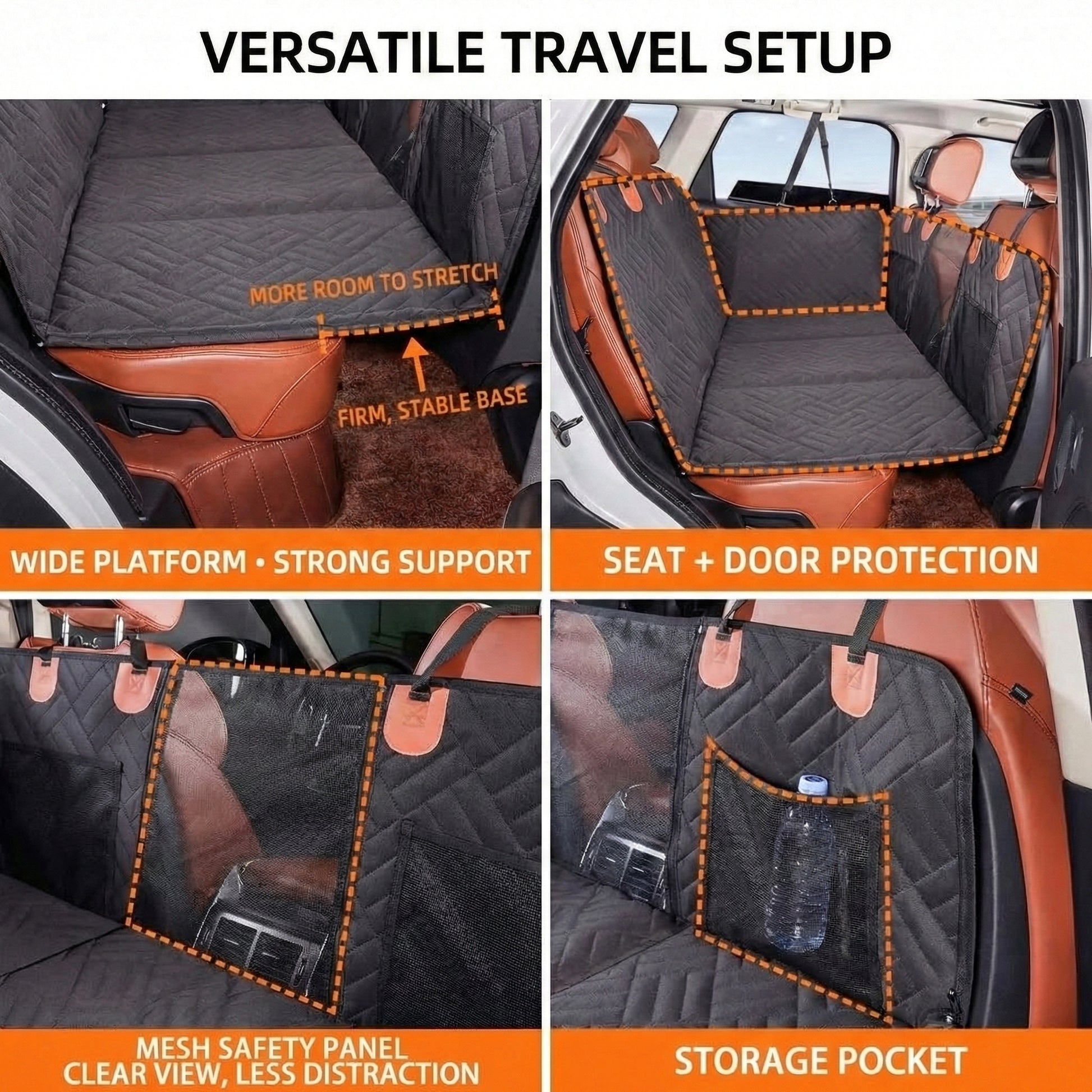 Comfort Pet | Car Seat Extender for Dogs with Memory Foam & Waterproof Design ? Safe Travel Solution for Your Furry Friend 3