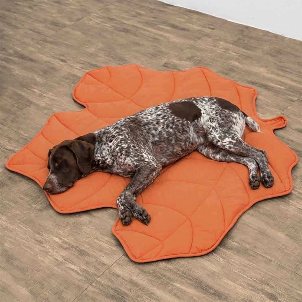 Cozy Leaf Shape Dog Blanket Mat with Soft Fabric ? Stylish Comfort for Pets 7