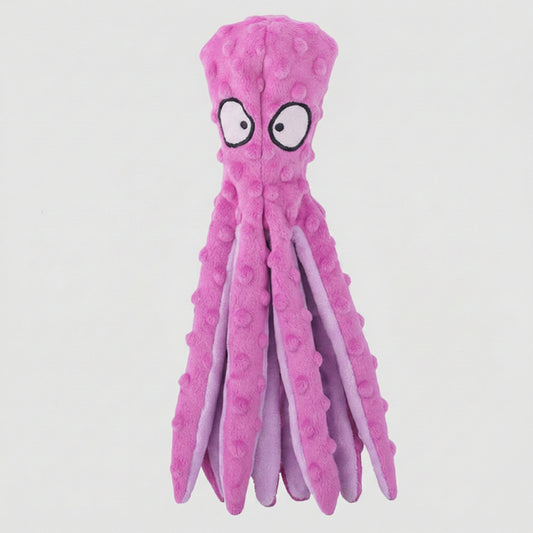 Playful Octopus | Plush Squeaky Dog Toy with Interactive Sound ? Engaging Fun for Pets 0