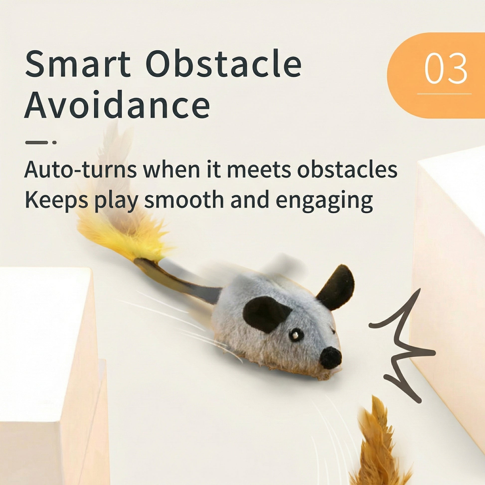 Purrfect Play | Interactive Cat Toy with Realistic Mouse Movements ? Engaging Fun for Active Play 3