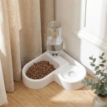 Smart Pet Solutions | Automatic Pet Feeder with Space-Saving Design ? 2-in-1 Feeder and Water Dispenser for Convenient Hydration 0