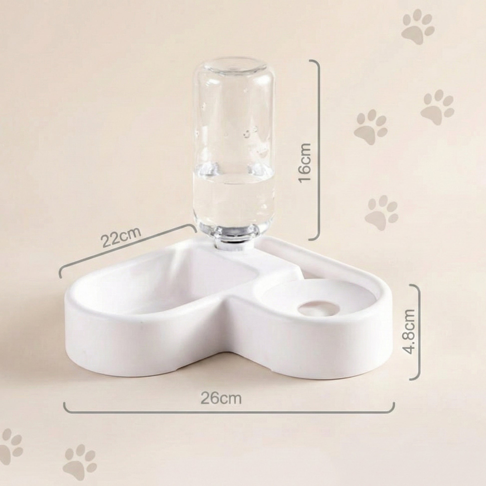 Smart Pet Solutions | Automatic Pet Feeder with Space-Saving Design ? 2-in-1 Feeder and Water Dispenser for Convenient Hydration 4