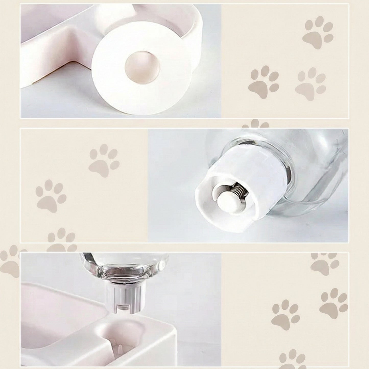 Smart Pet Solutions | Automatic Pet Feeder with Space-Saving Design ? 2-in-1 Feeder and Water Dispenser for Convenient Hydration 5